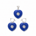 Sterling Silver Good Luck Heart Set