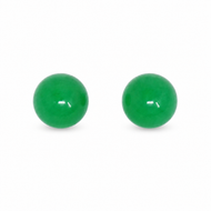 14K Jade Studs (8mm)