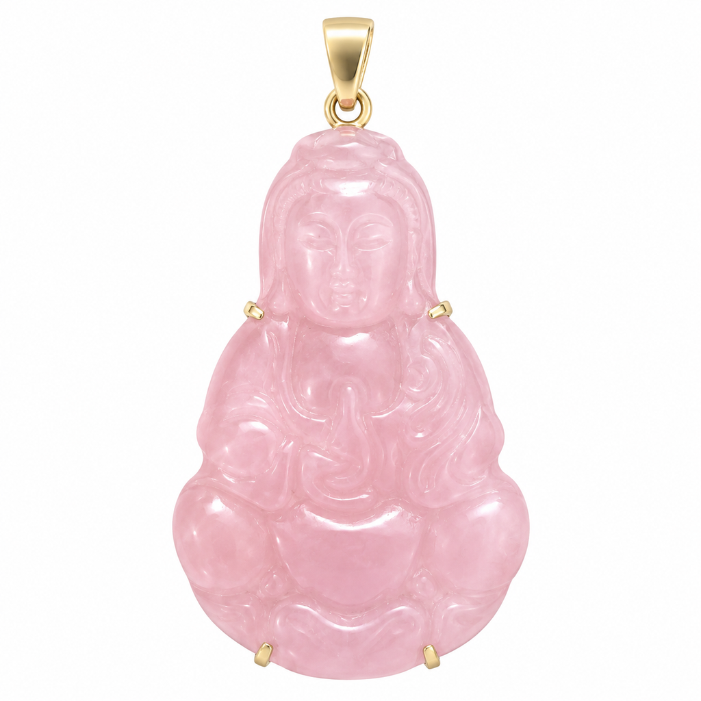 14K Guan Yin Pendant