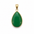 14k Pear Bordered Pendant