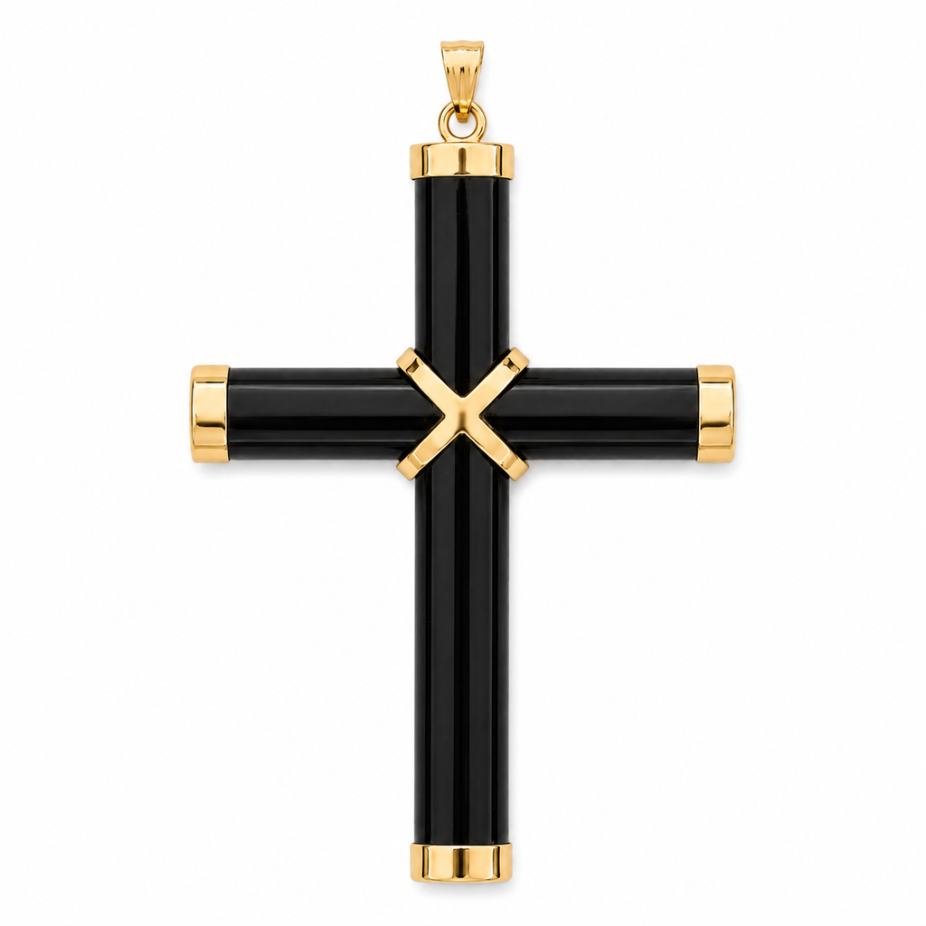 14K Medium Cross Pendant