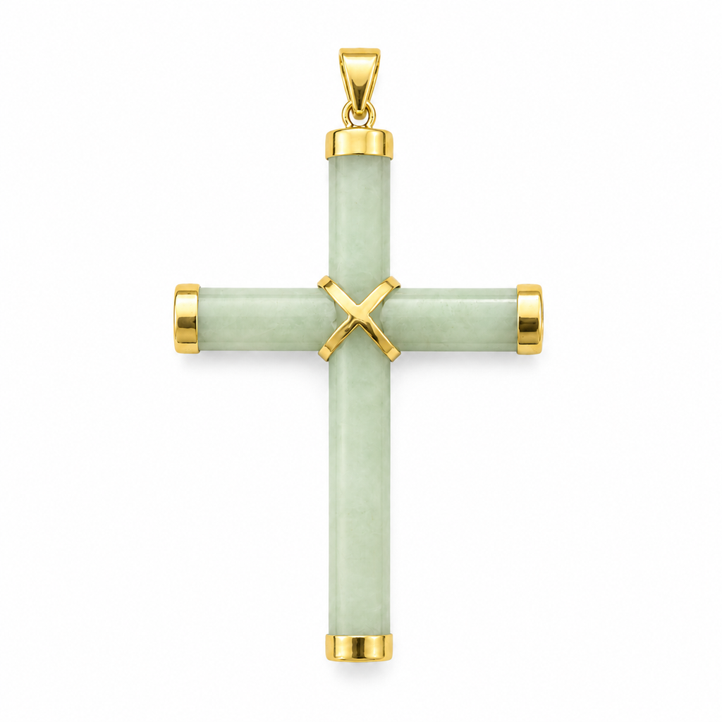 14K Medium Cross Pendant