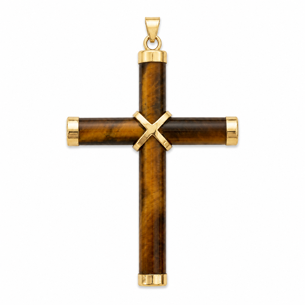 14K Medium Cross Pendant
