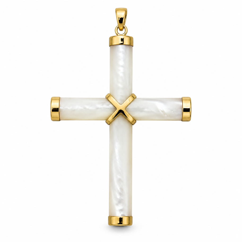 14K Medium Cross Pendant