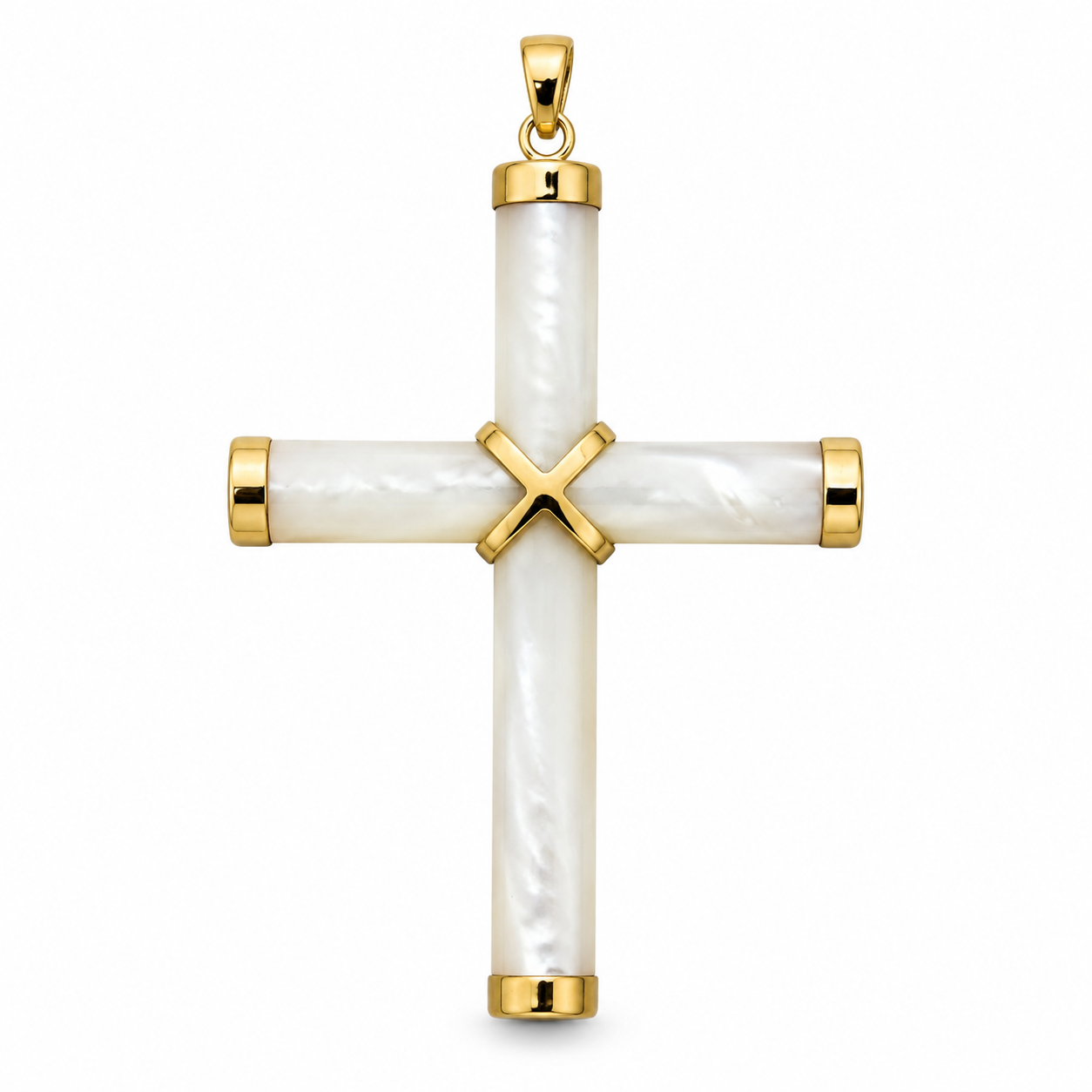 14K Medium Cross Pendant