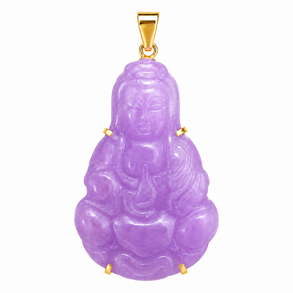 14K Guan Yin Pendant