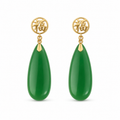 14K Flat Teardrop Earrings