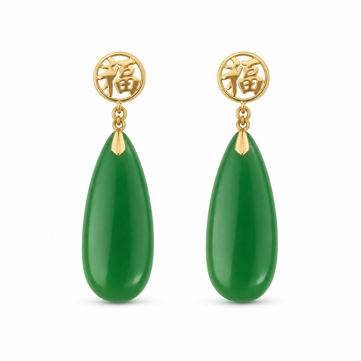 14K Flat Teardrop Earrings