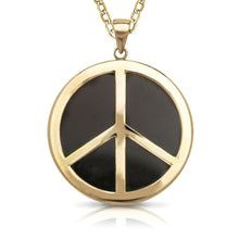 Load image into Gallery viewer, 14K Peace Sign Pendant