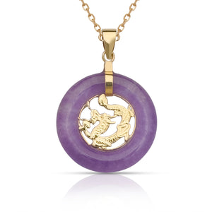 14K Small Dragon Lifesaver Pendant