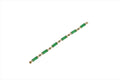 14K Gold Jade 6 Segment Good Luck Bracelet