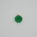 14K Gold Jade 8 Trigram Pendant