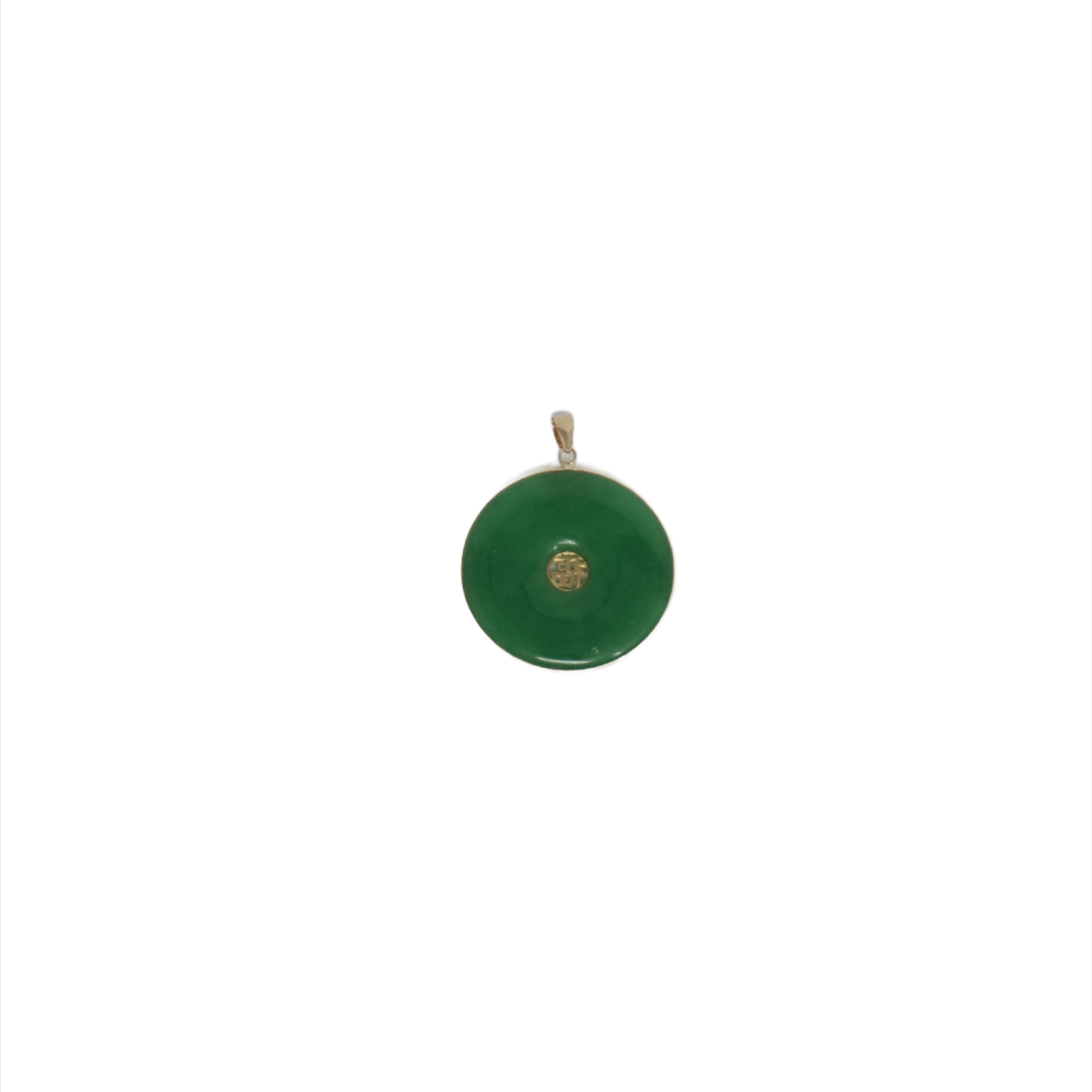 14K Good Luck Butterfly Bordered Pendant