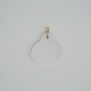 14K Large Buddha Pendant (No Prongs)