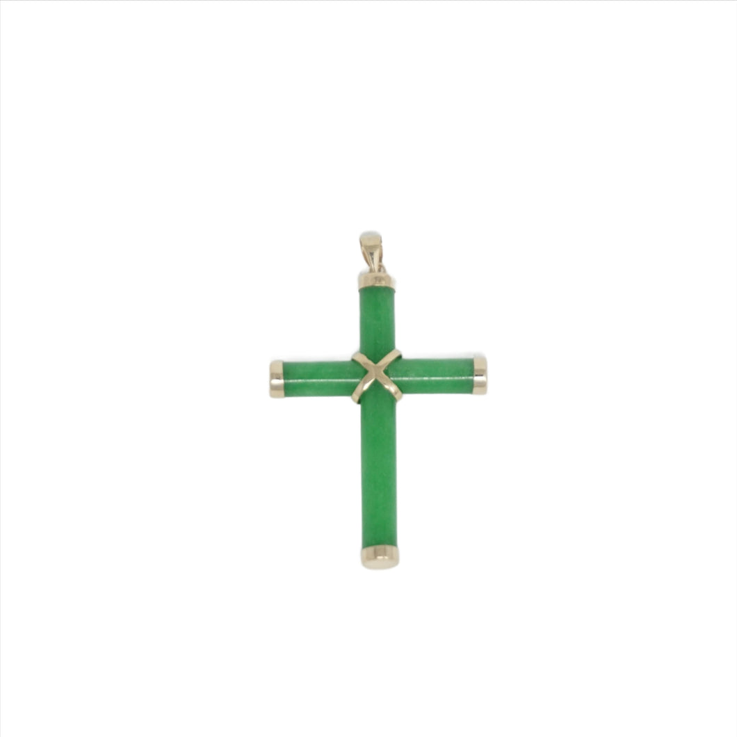 14K Medium Cross Pendant