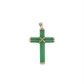 14K Gold Large Cross Pendant