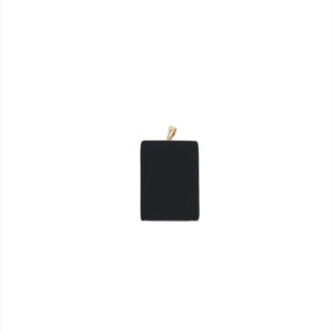 14K Rectangular Om Pendant
