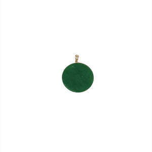 14K Circle Om Pendant