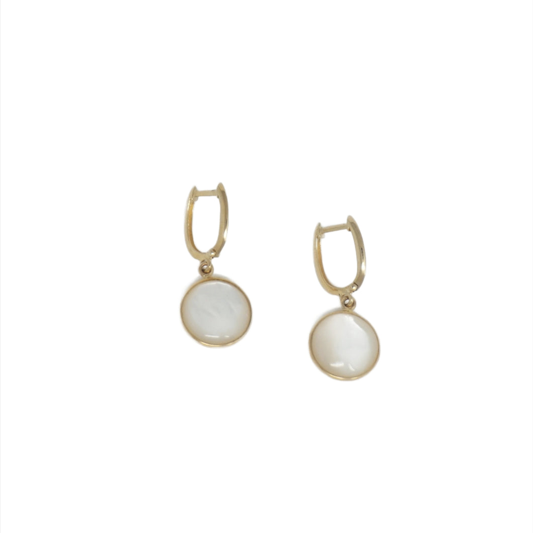 14K U-Shaped Round Earrings