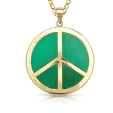 Load image into Gallery viewer, 14K Peace Sign Pendant