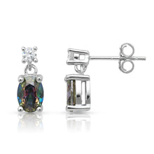 Load image into Gallery viewer, Sterling Silver Mystic Quartz Earrings