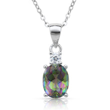 Load image into Gallery viewer, Sterling Silver Mystic Quartz Pendant