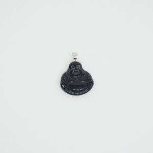 Sterling Silver Small Buddha Pendant (No Prongs)