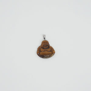 Sterling Silver Small Buddha Pendant (No Prongs)