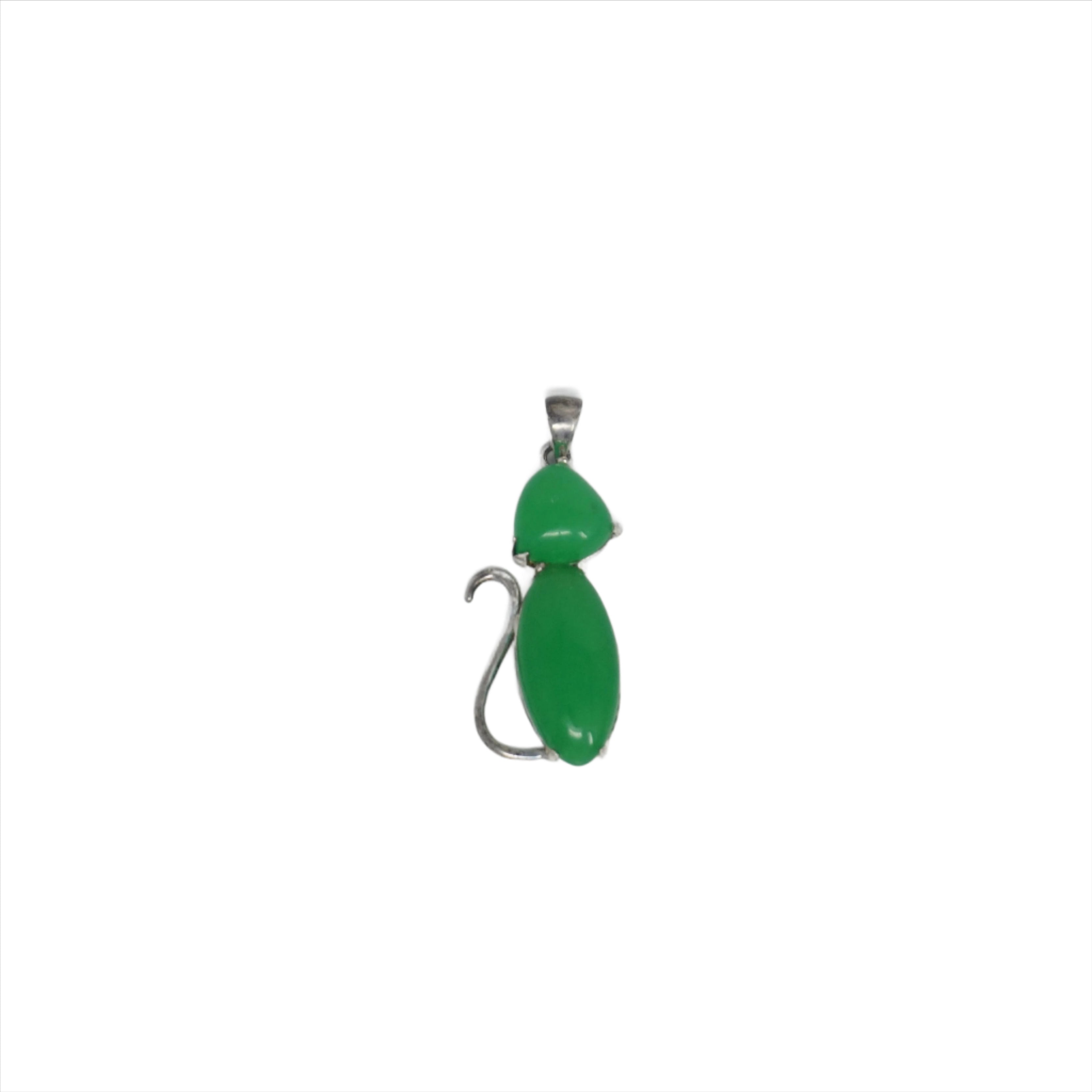 Sterling Silver Cat Pendant