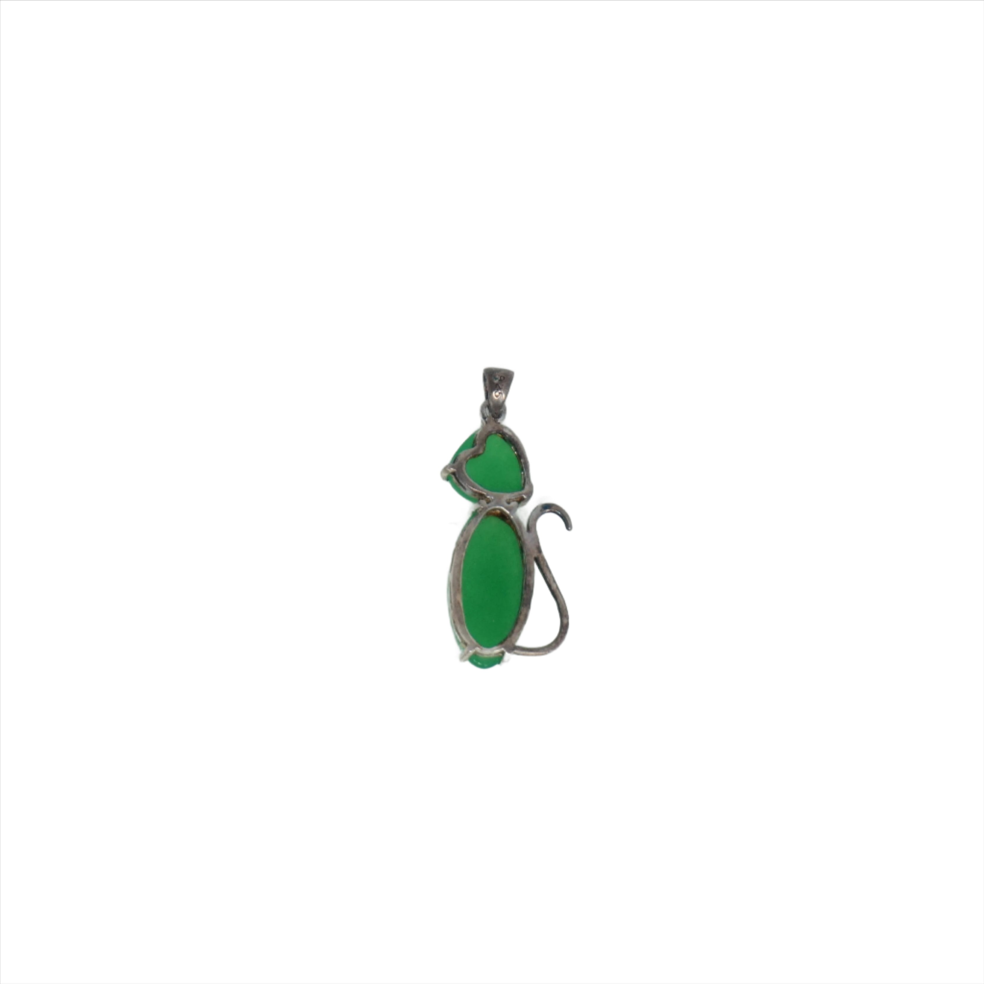 Sterling Silver Cat Pendant