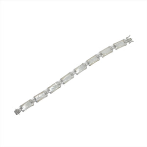 Sterling Silver Plain Bracelet (8 Segments)