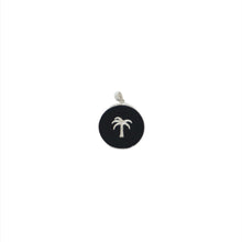 Load image into Gallery viewer, Sterling Silver Black Onyx Palm Tree Pendant