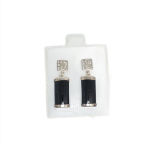 Sterling Silver Rectangular Earrings